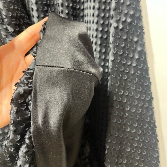 Maria Pinto Bubble Hem Boatneck Midi Black Dress 10 - Picture 10 of 13